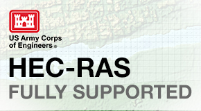 Compute HEC-RAS steady and unsteady flow results directly within the software, no external data processing required. Read and write standard US Army Corps HEC-RAS data files, ready for regulatory agency submittal.